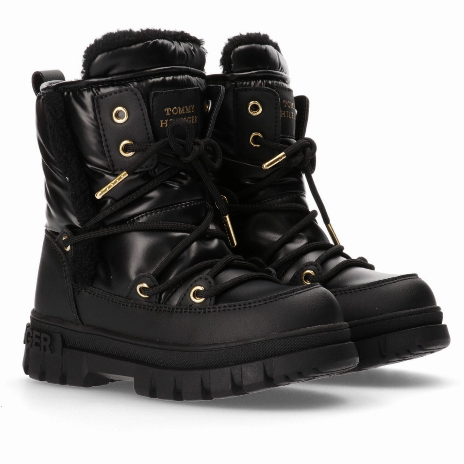 Tommy Hilfiger Black Fur Boot Designed With Rhythm