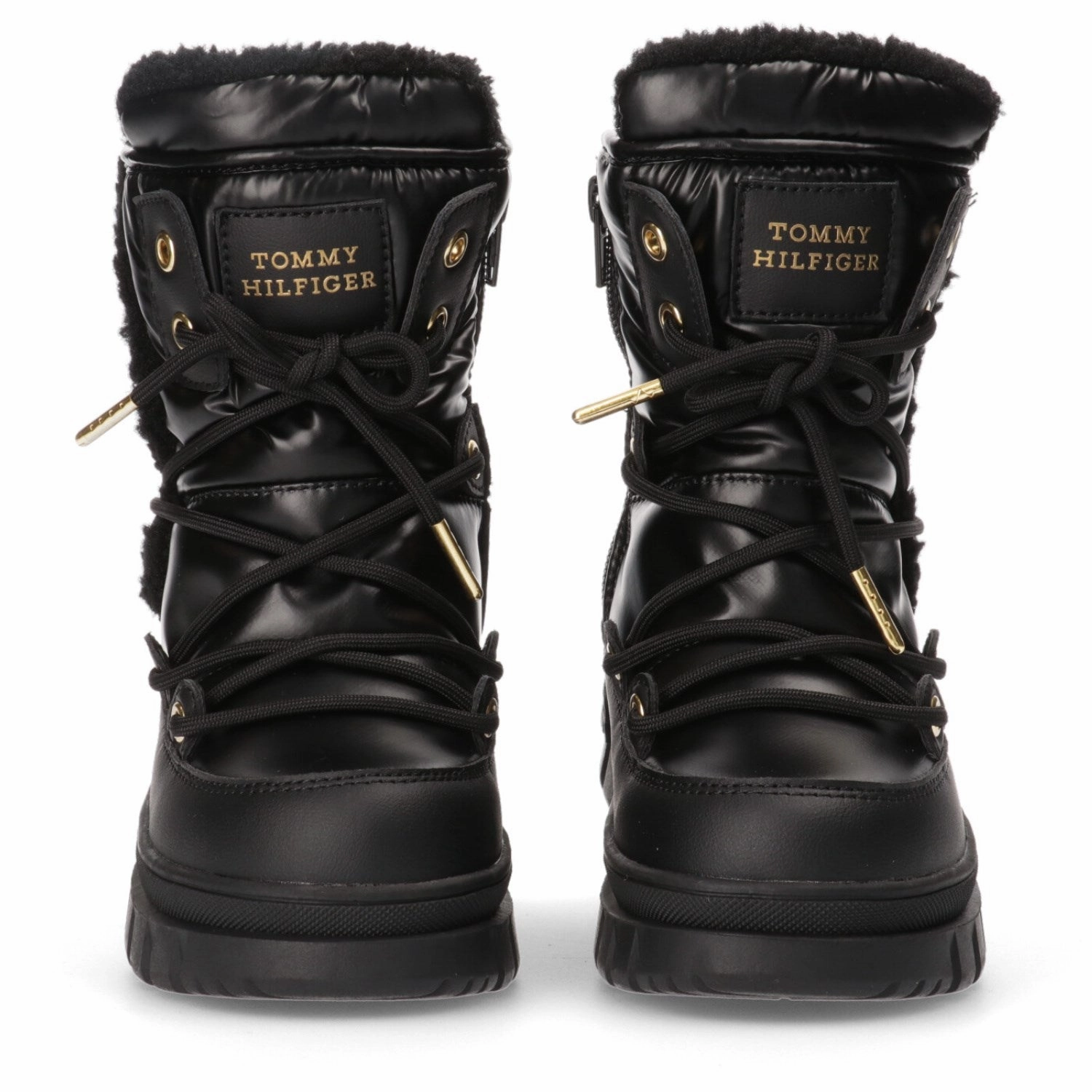 Clean City Core Style Forward Tommy Hilfiger Black Fur Boot
