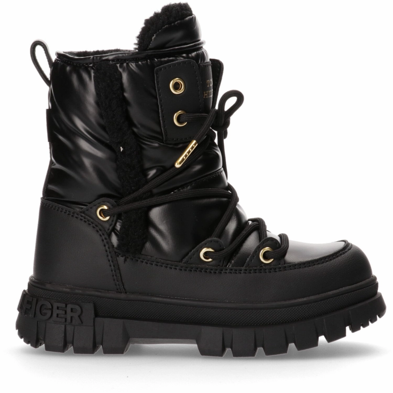 Layered Living Adaptive Style Tommy Hilfiger Black Fur Boot