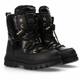 Tommy Hilfiger Black Fur Boot Designed With Rhythm