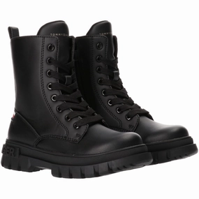 Design-Led Made For Rhythm Tommy Hilfiger Black Lace-Up Bootie