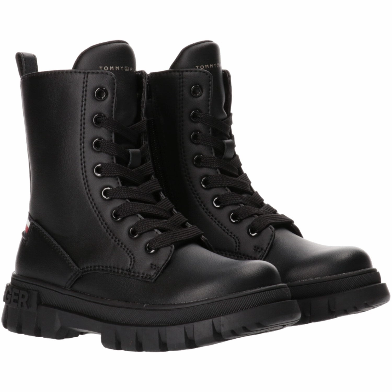 Design-Led Made For Rhythm Tommy Hilfiger Black Lace-Up Bootie