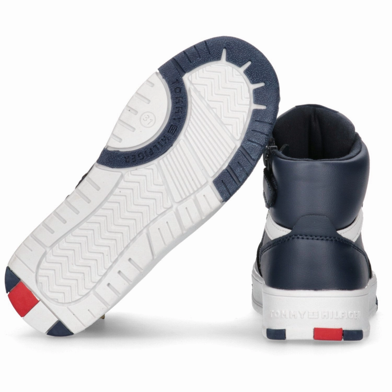 Tommy Hilfiger Blue Mid Cutlace-Up Sneaker Designed For Lifestyle
