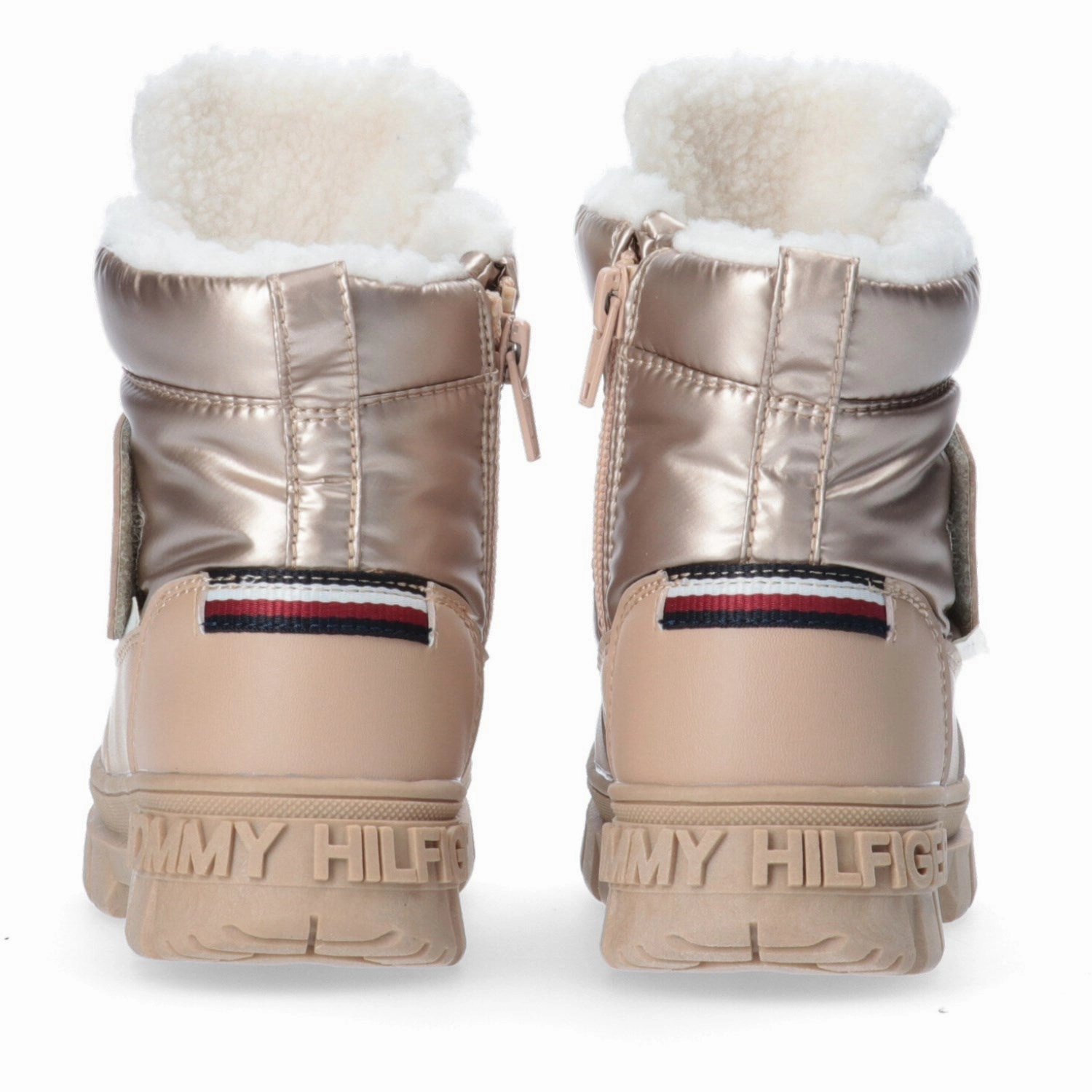 Tommy Hilfiger Bronze Fur Boot Refined Edge Clean Attitude