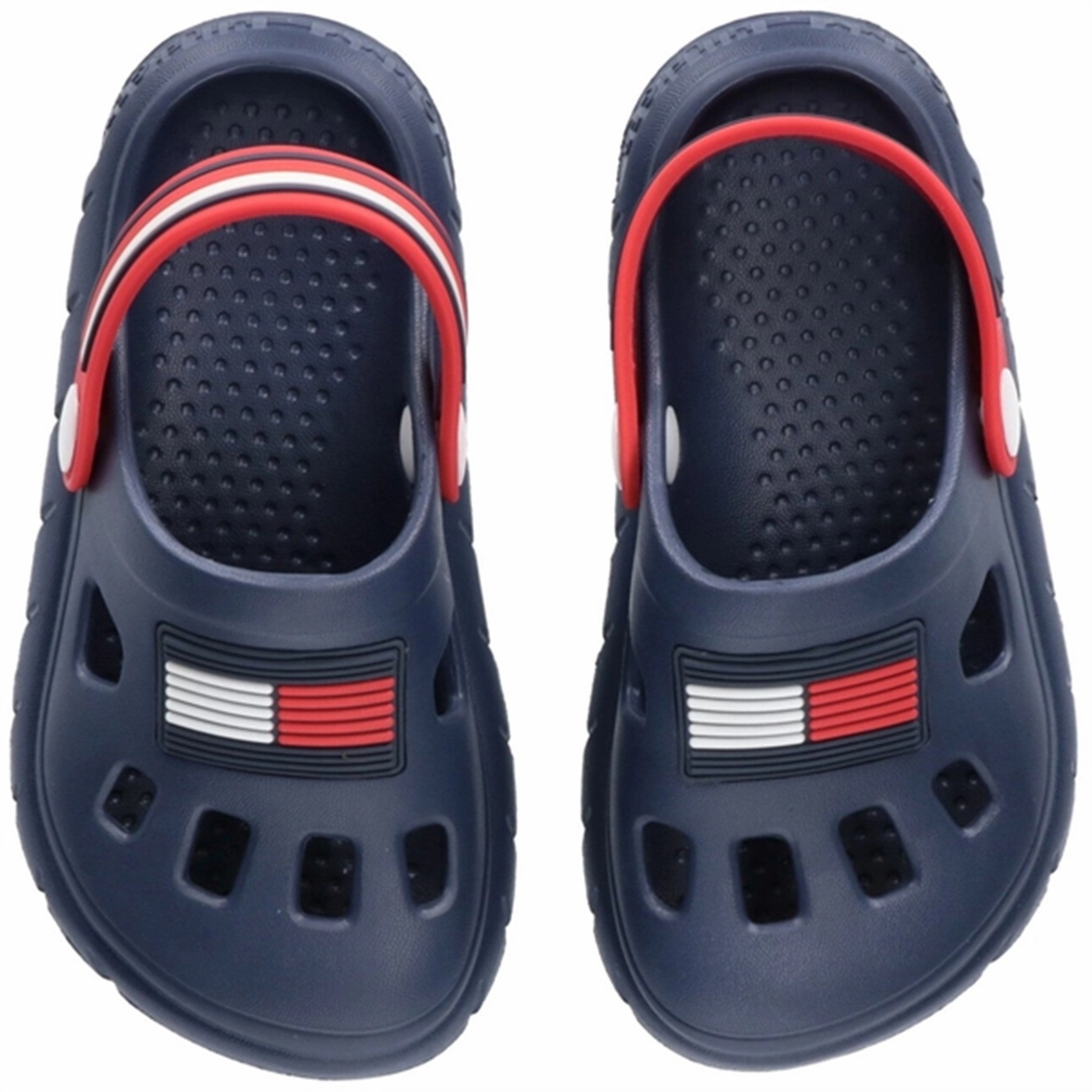 Tommy Hilfiger Comfy Sandal Blue/Red Refined Silhouette Calm Crafted