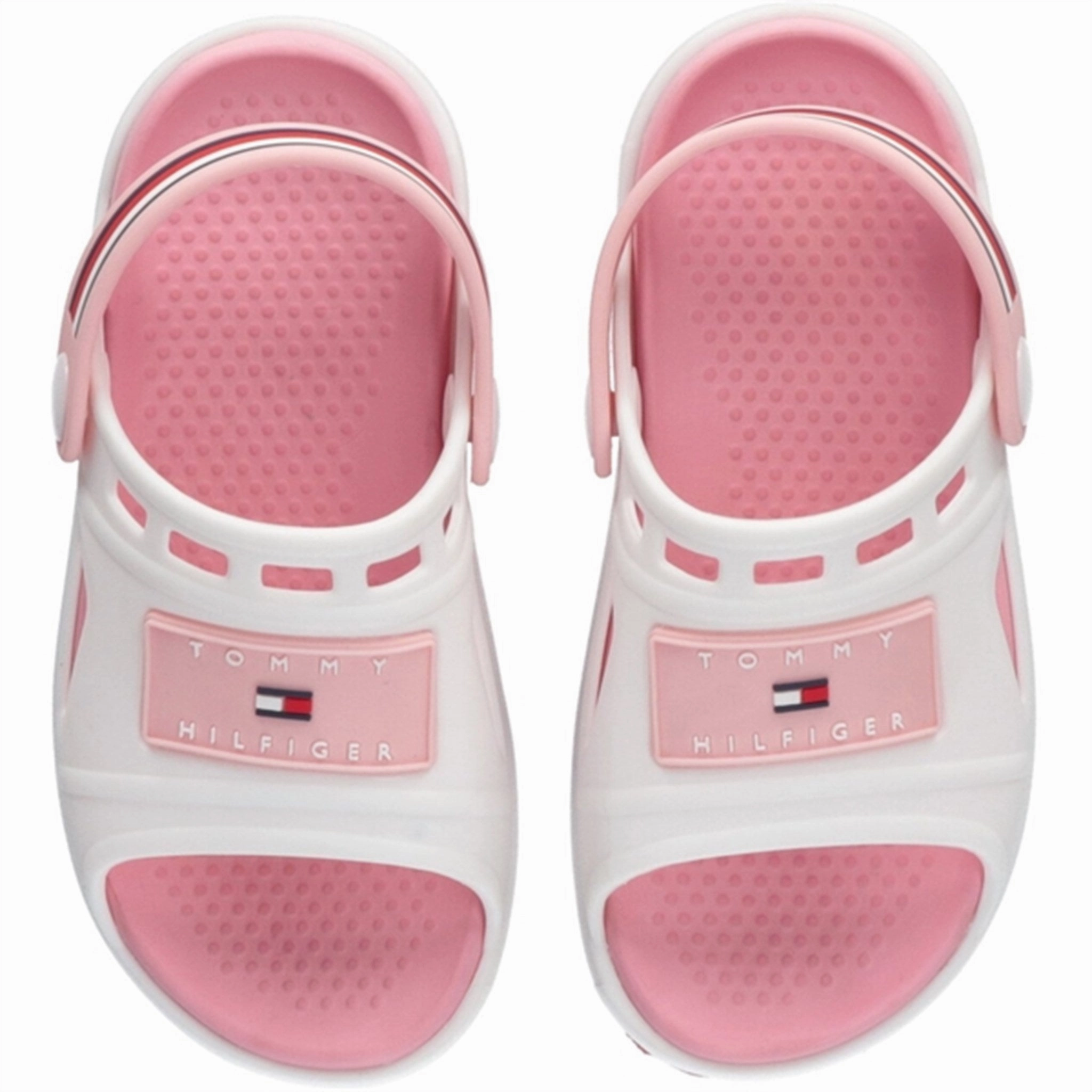 Tommy Hilfiger Comfy Sandal White/Pink Ease In Motion