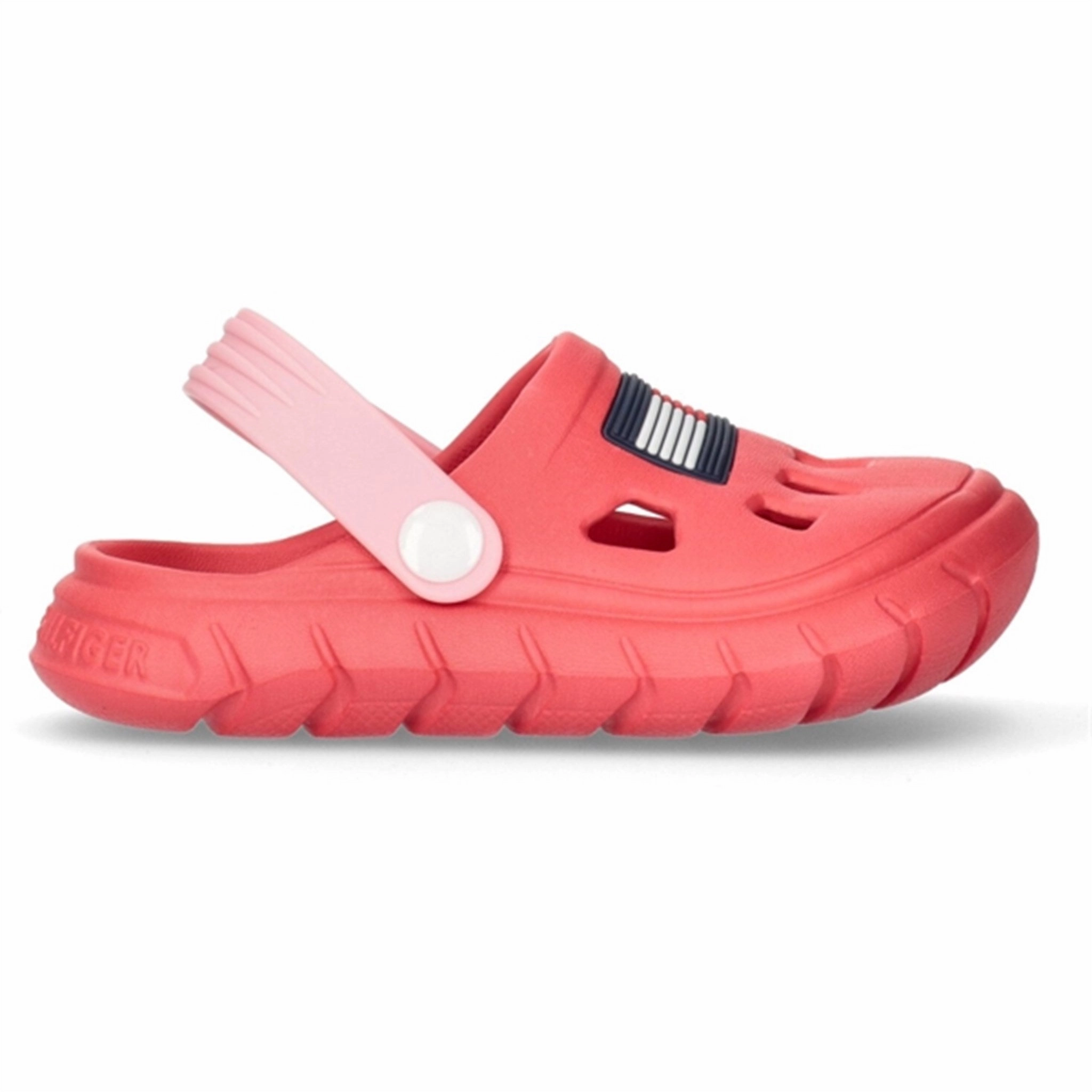 Streamlined Pieces Tommy Hilfiger Flag Comfy Sandal Fuchsia/Pink