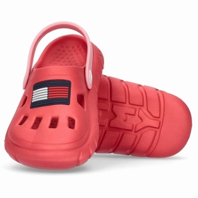Tommy Hilfiger Flag Comfy Sandal Fuchsia/Pink Daily Vibe