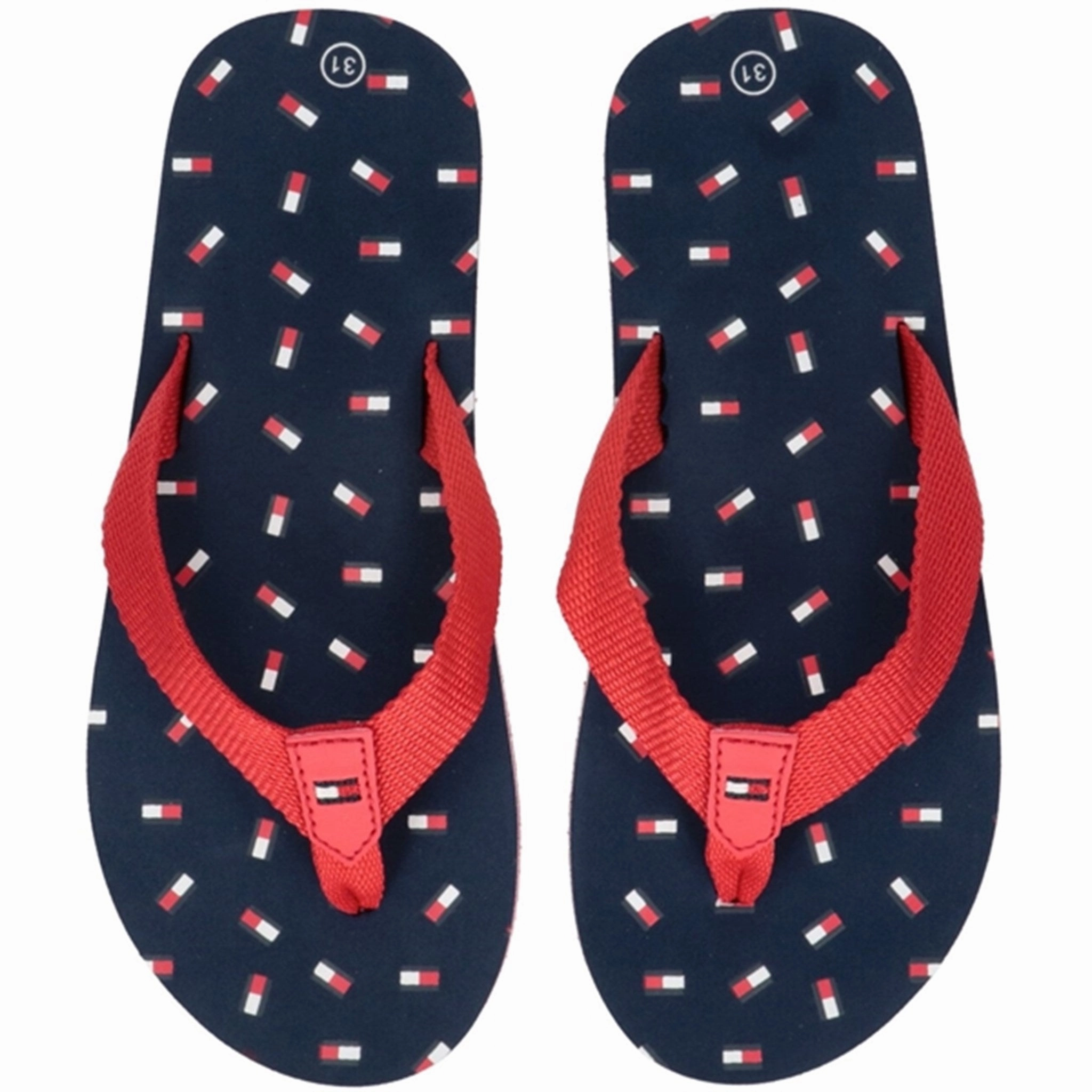 Tommy Hilfiger Flag Flip Flop Red/Blue Versatility Gear Everyday Core
