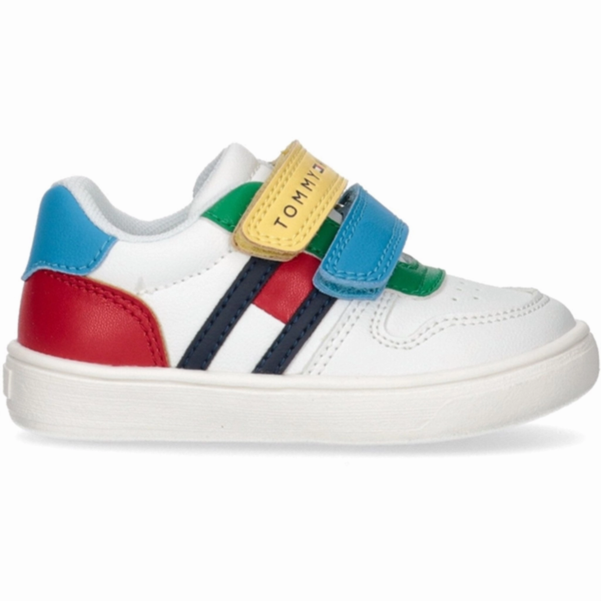 Refined Silhouette Tommy Hilfiger Flag Low Cut Velcro Sneaker Multicolor