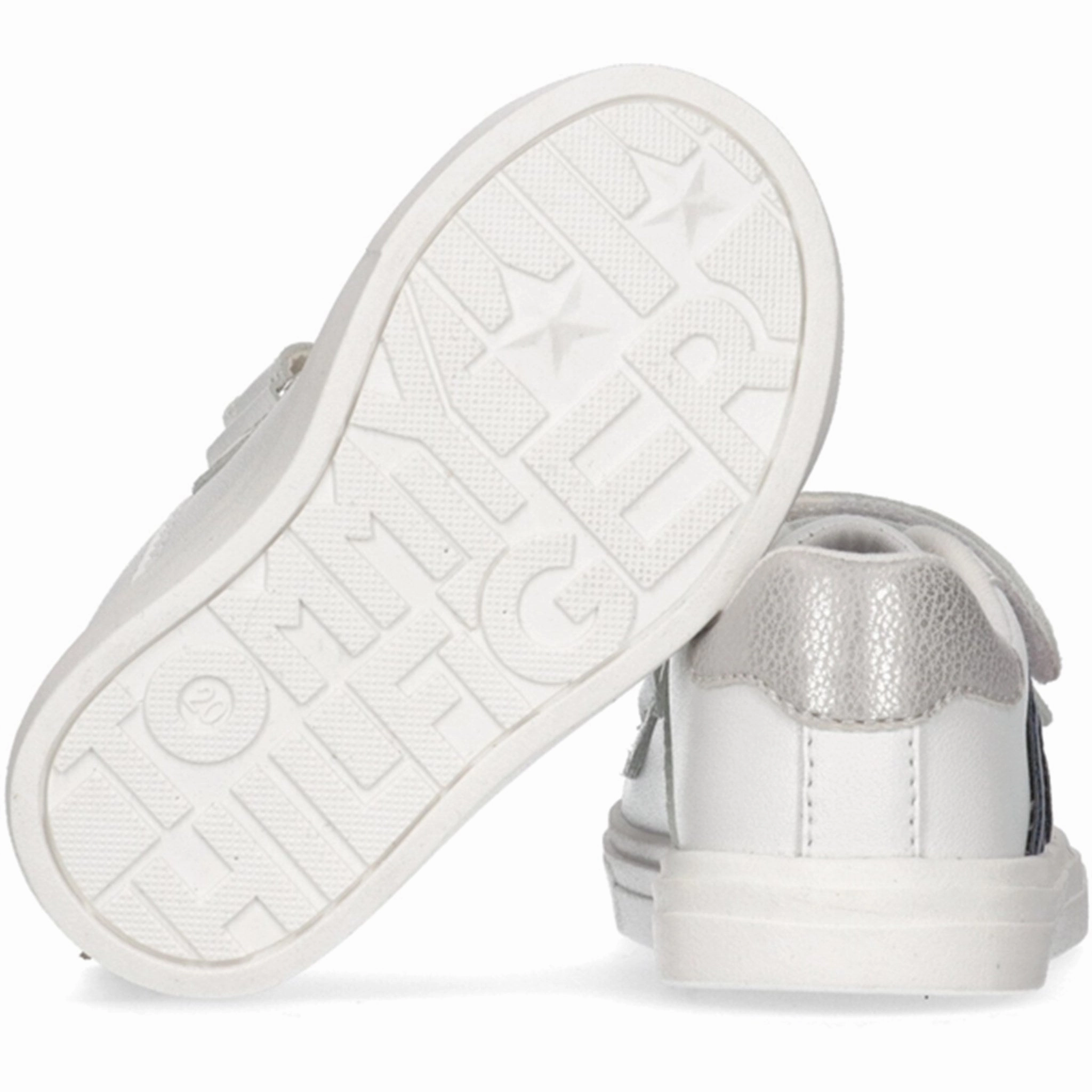 Tommy Hilfiger Flag Low Cut Velcro Sneakers White/Silver Move With Purpose Future Utility