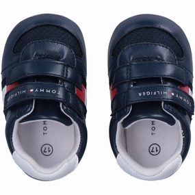 Essential Uniform Tommy Hilfiger Flag Velcro Shoes Blue/White