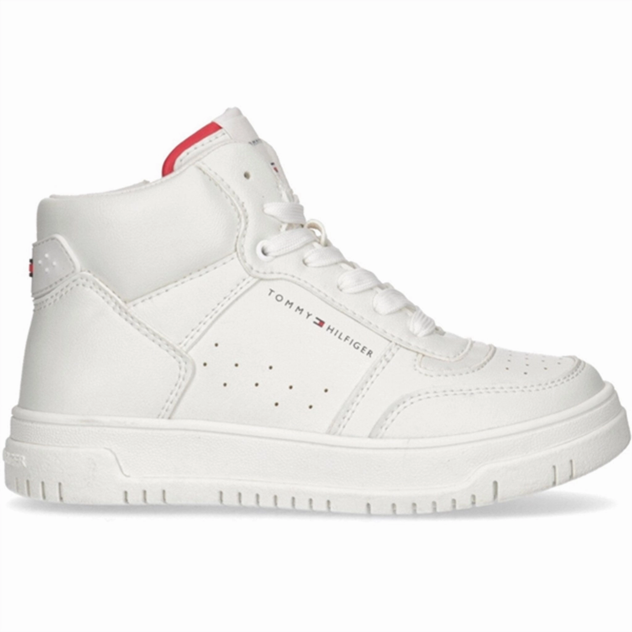 Tommy Hilfiger High Top Lace-Up Sneaker Off White Everyday Core Crafted Pulse