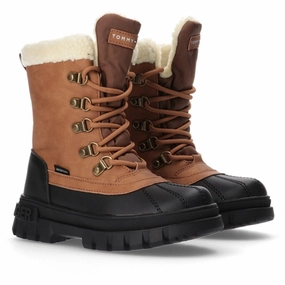 Tommy Hilfiger Lace-Up Bootie Cognac Style Made Easy