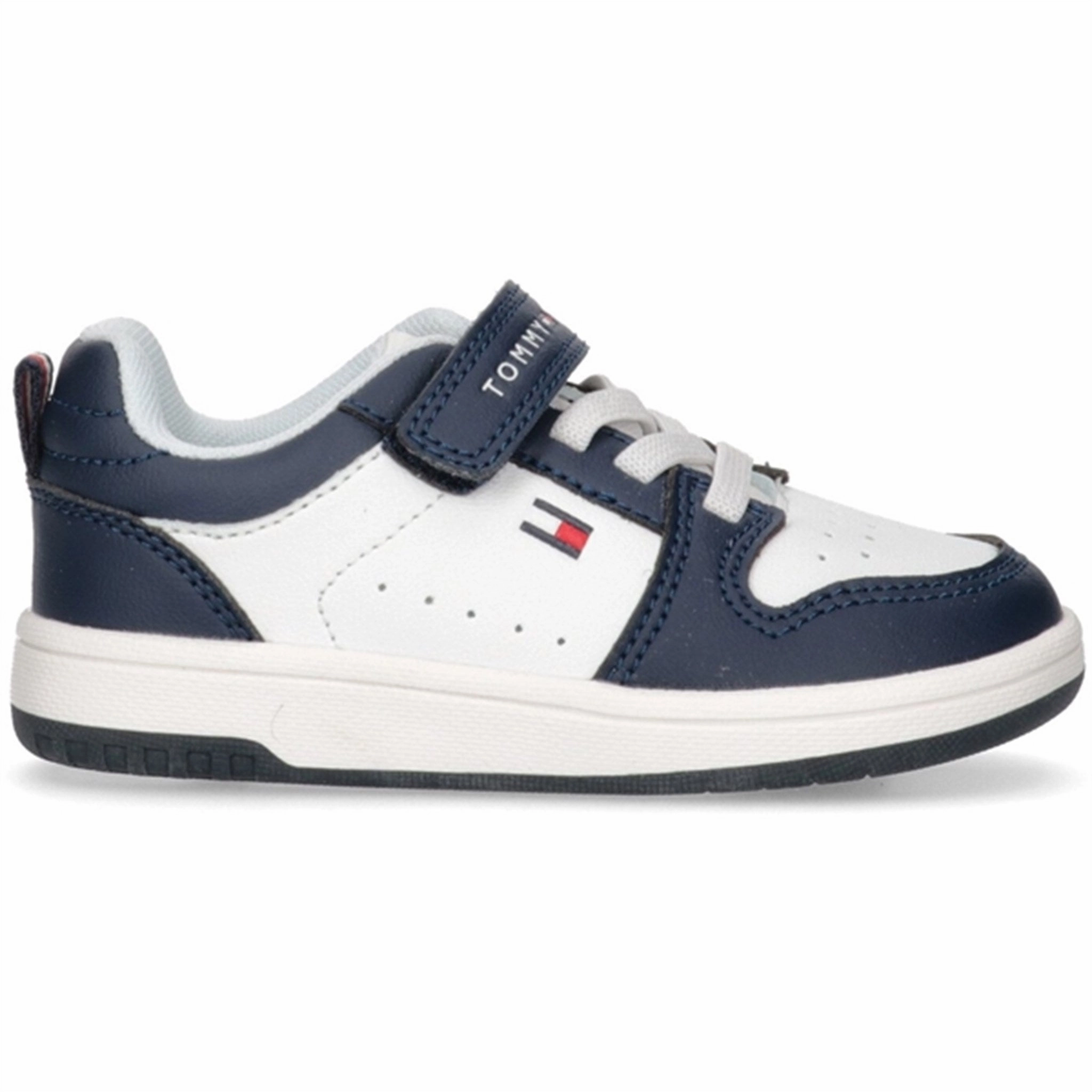 Everyday Comfort Tommy Hilfiger Low Cut Lace-Up Velcro Sneaker Blue/White