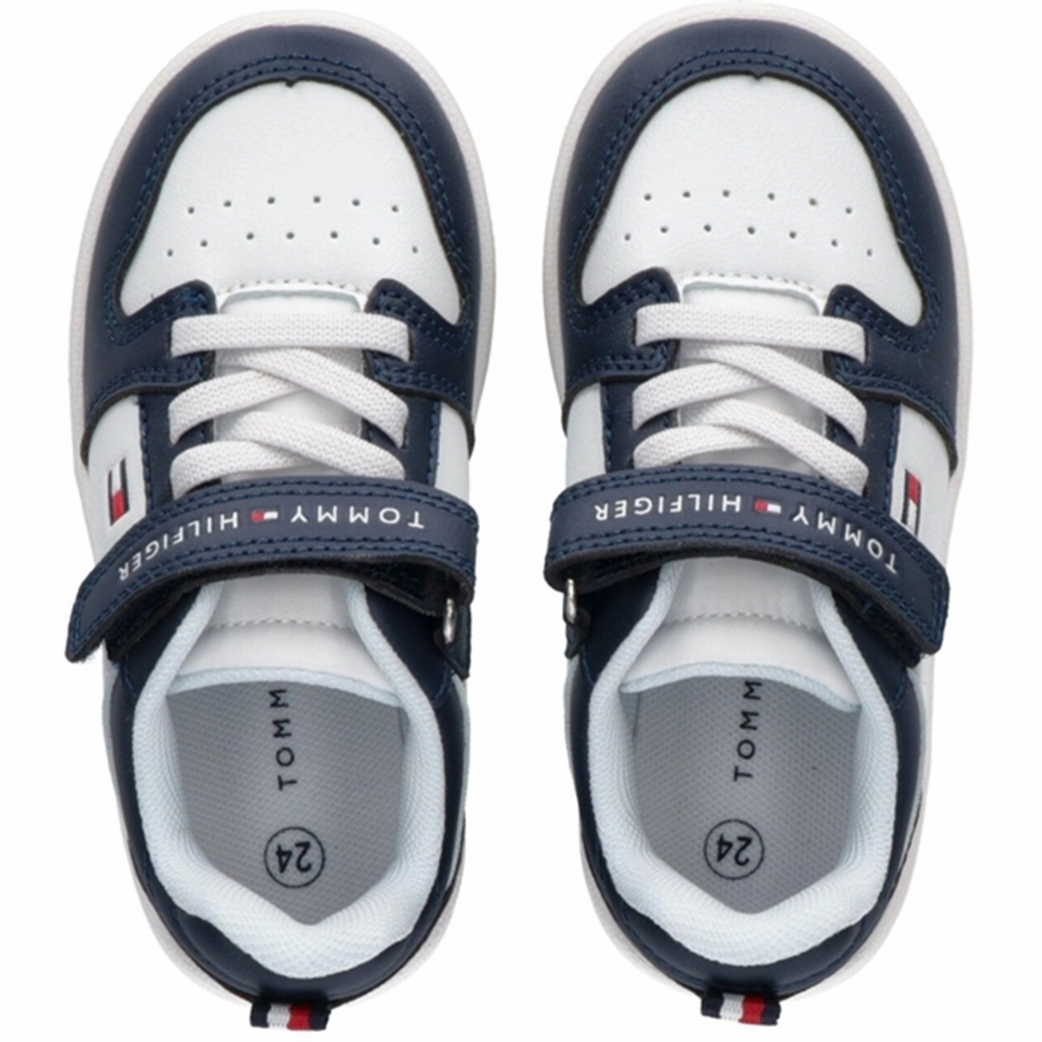 Tommy Hilfiger Low Cut Lace-Up Velcro Sneaker Blue/White Versatile Pulse Streamlined By Design