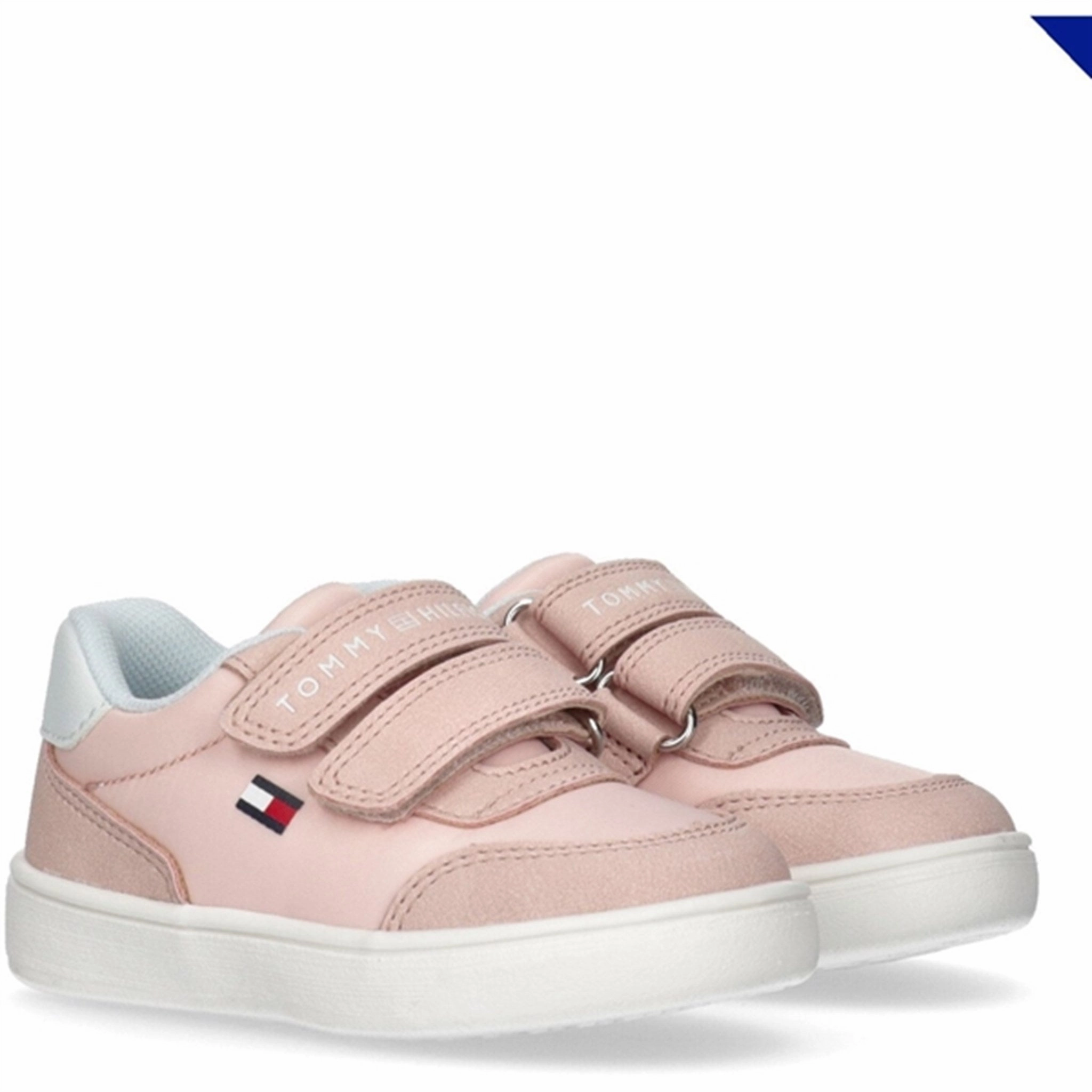 Effortless Utility Made To Flex Tommy Hilfiger Low Cut Velcro Sneaker Pink/White