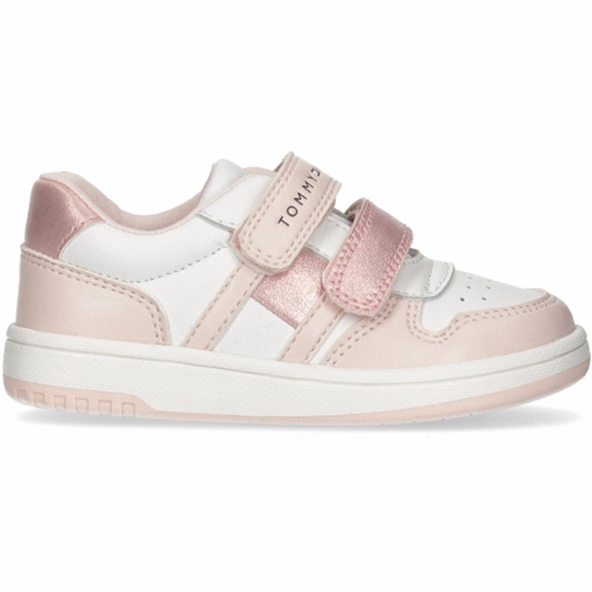 Urban-Motion Fit Tommy Hilfiger Low Cut Velcro Sneakers Pink/White