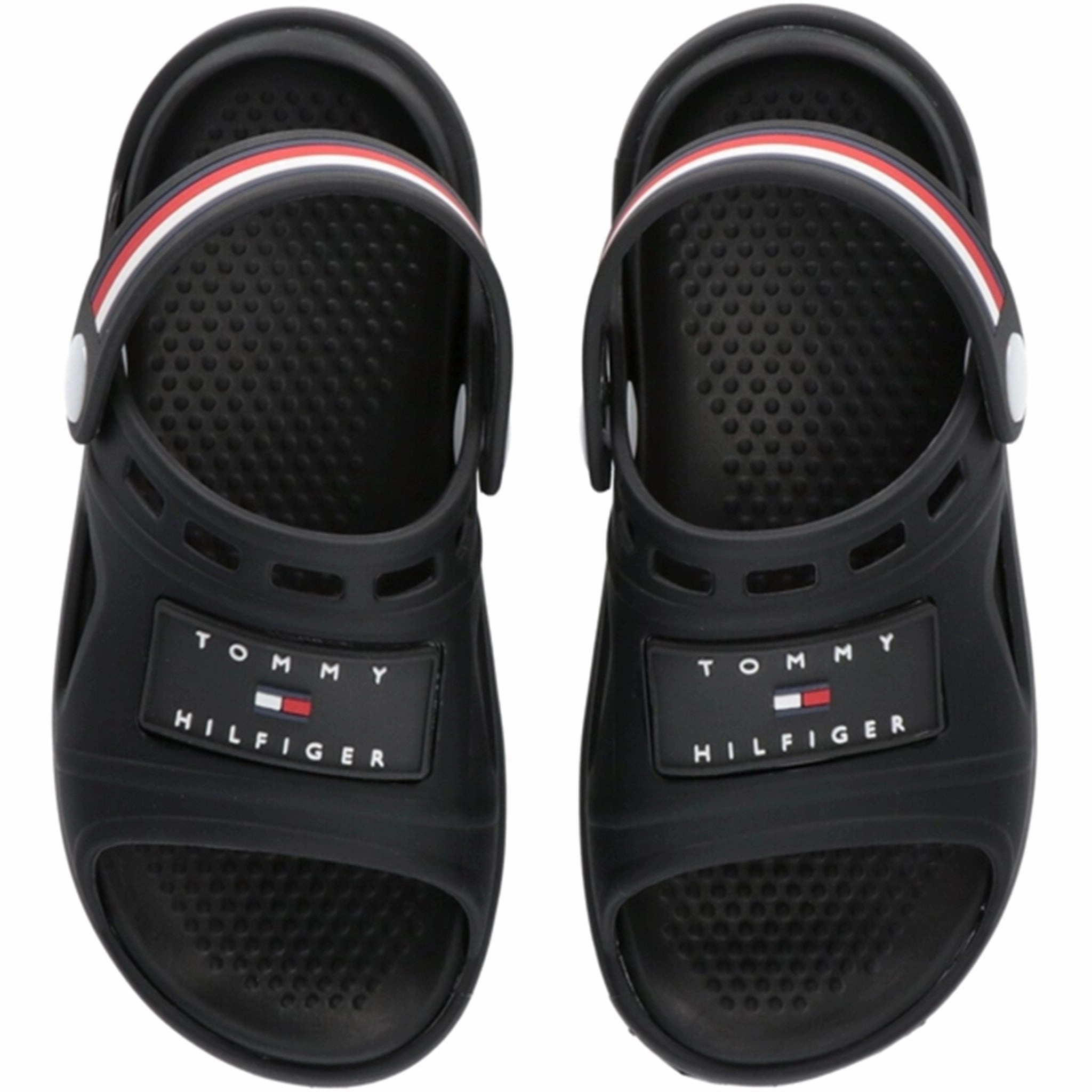 Tommy Hilfiger Stripes Comfy Sandal Black Cool Fitwear Core Function