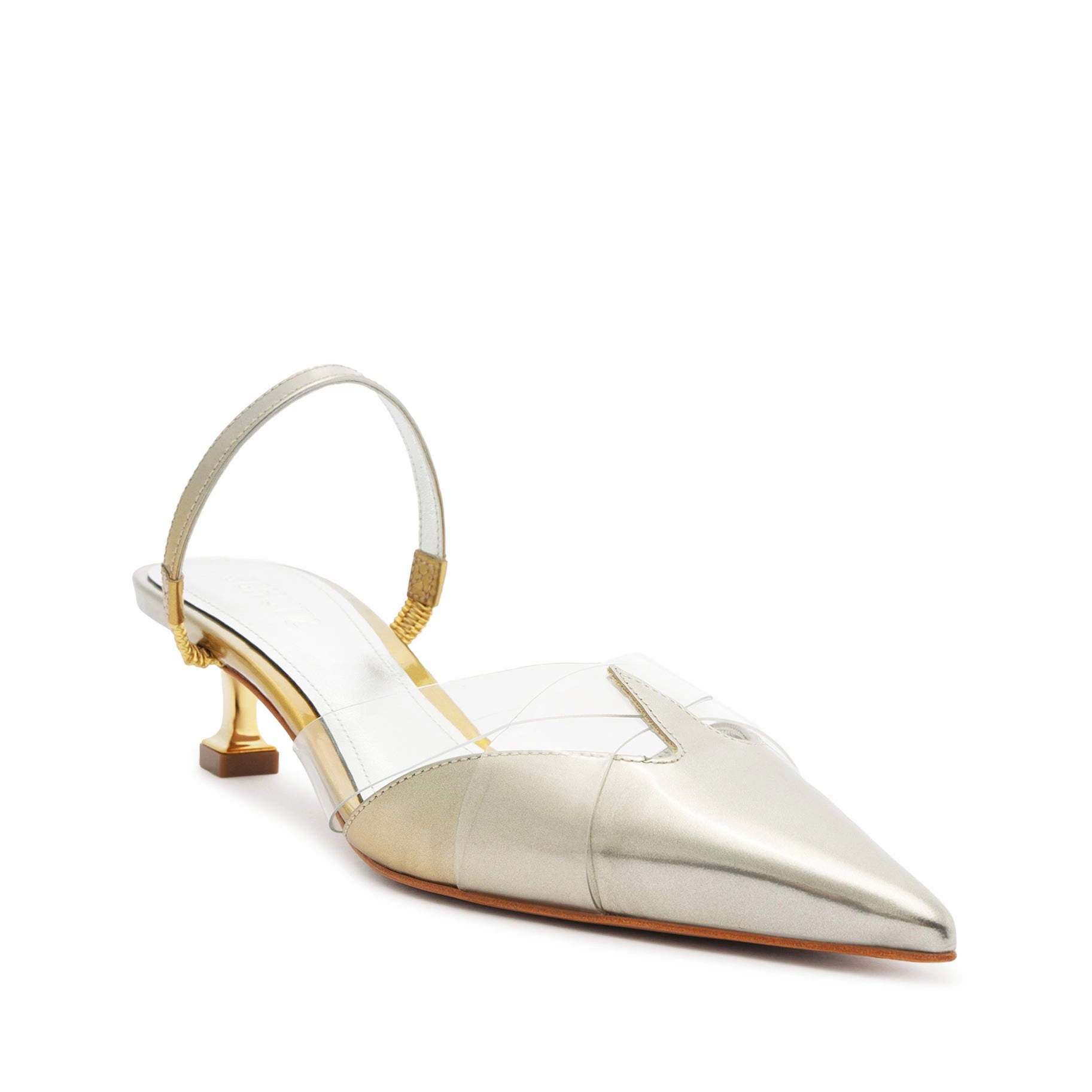 Tori Kitten Vinyl & Specchio Leather Pump Lifestyle Direction