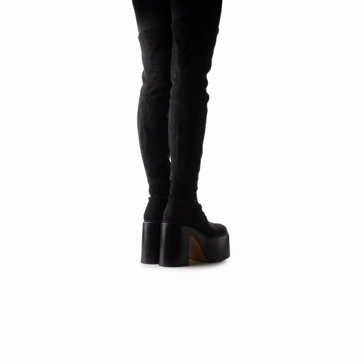 Trigger Black Suede Stretch Activewear Redefined Refined Edge