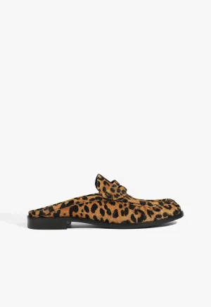 Tyche Mule Calf Hair Flat Universal Outfit