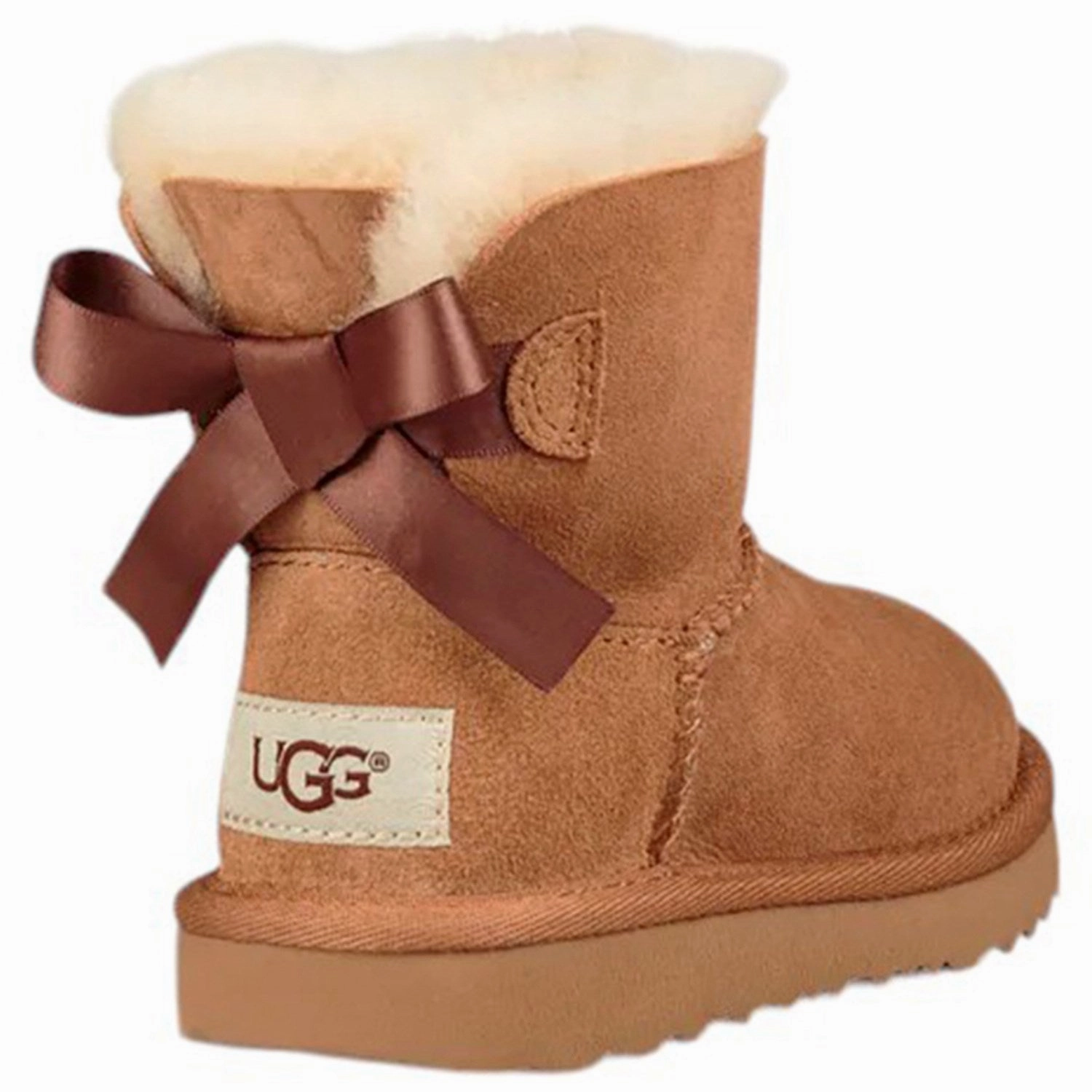 Precision Lifestyle Ugg K Mini Bailey Bow Ii Chestnut