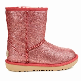Ugg Kids Classic Short Glitter Pink Ready For Streets