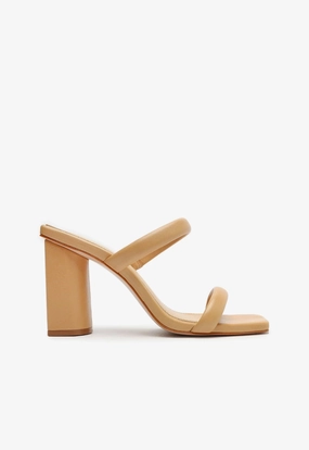 Ully Nappa Leather Sandal Form-Centered