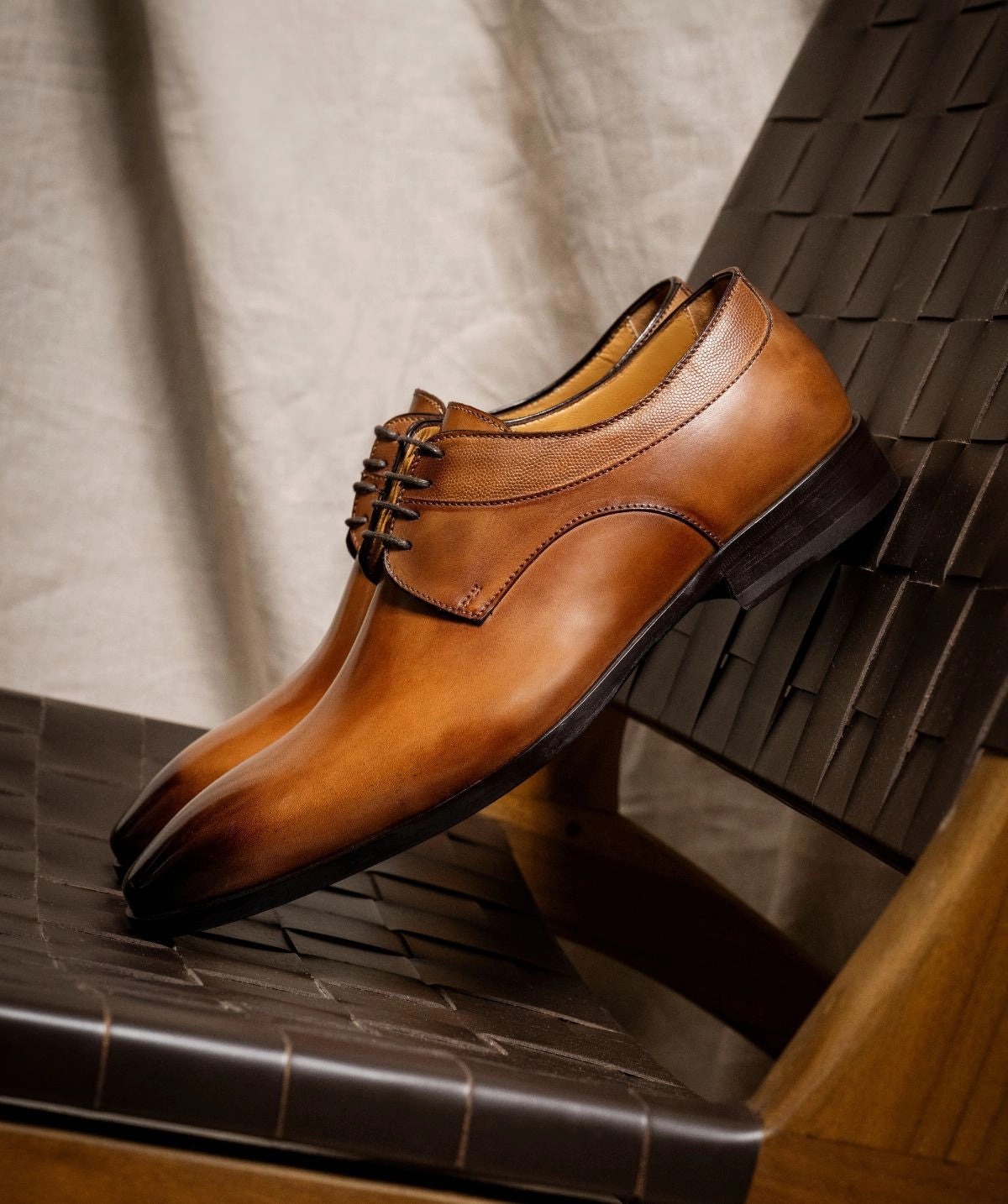 Umberto Brown Patina Derby Cool Utility Form-To-Function