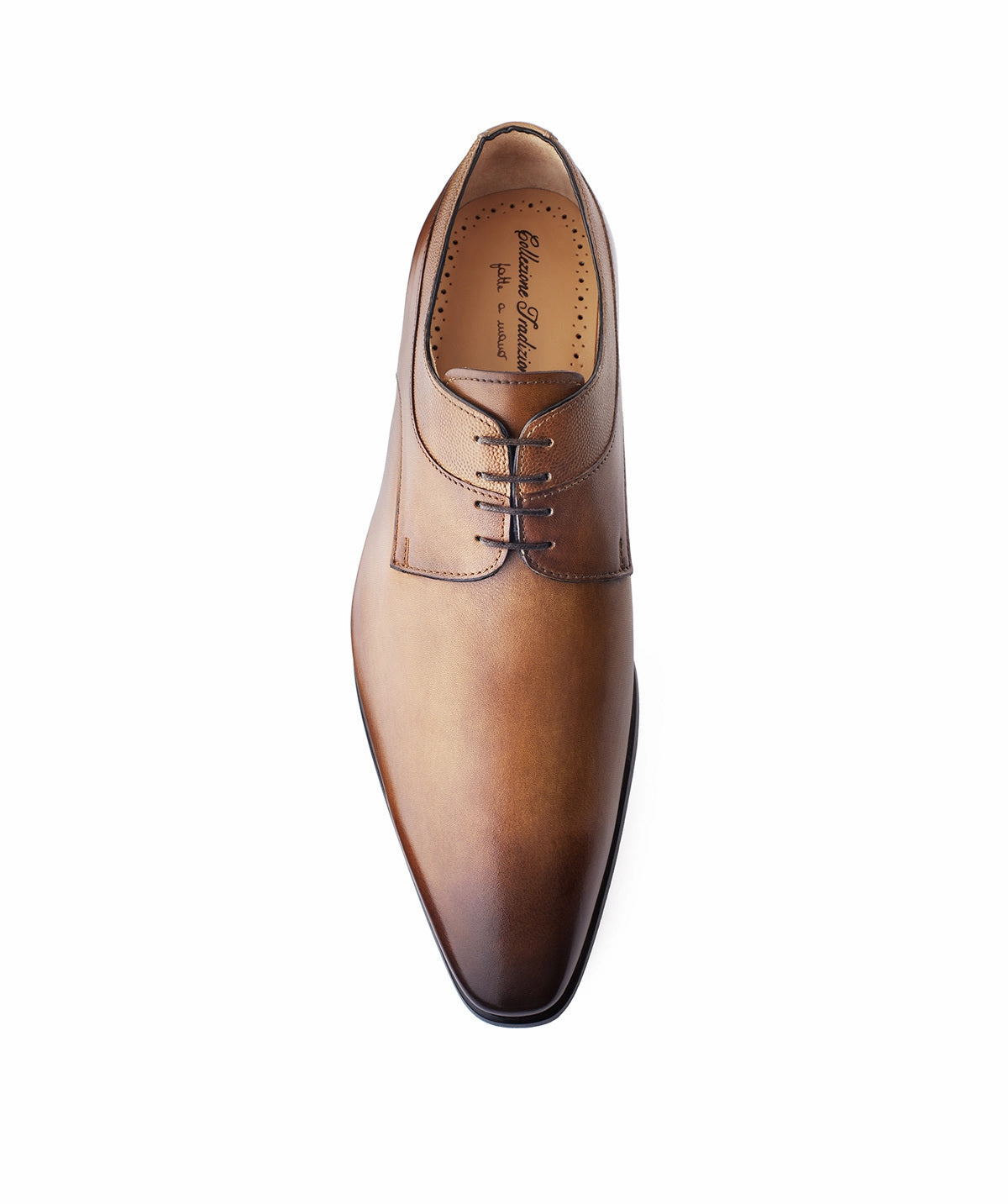 Streamlined Edge Umberto Brown Patina Derby