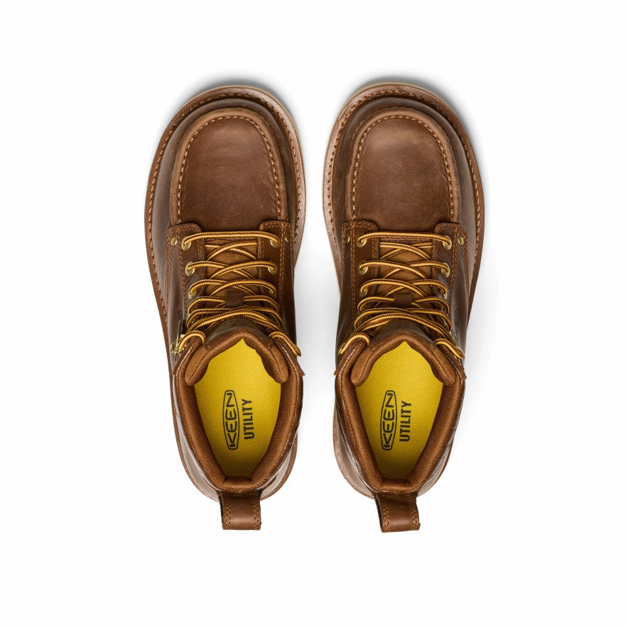 Men'S Cincinnati 6" Boot (Soft Toe) X Noon Goons   |  Leather Brown/Off White Your Flow Wear