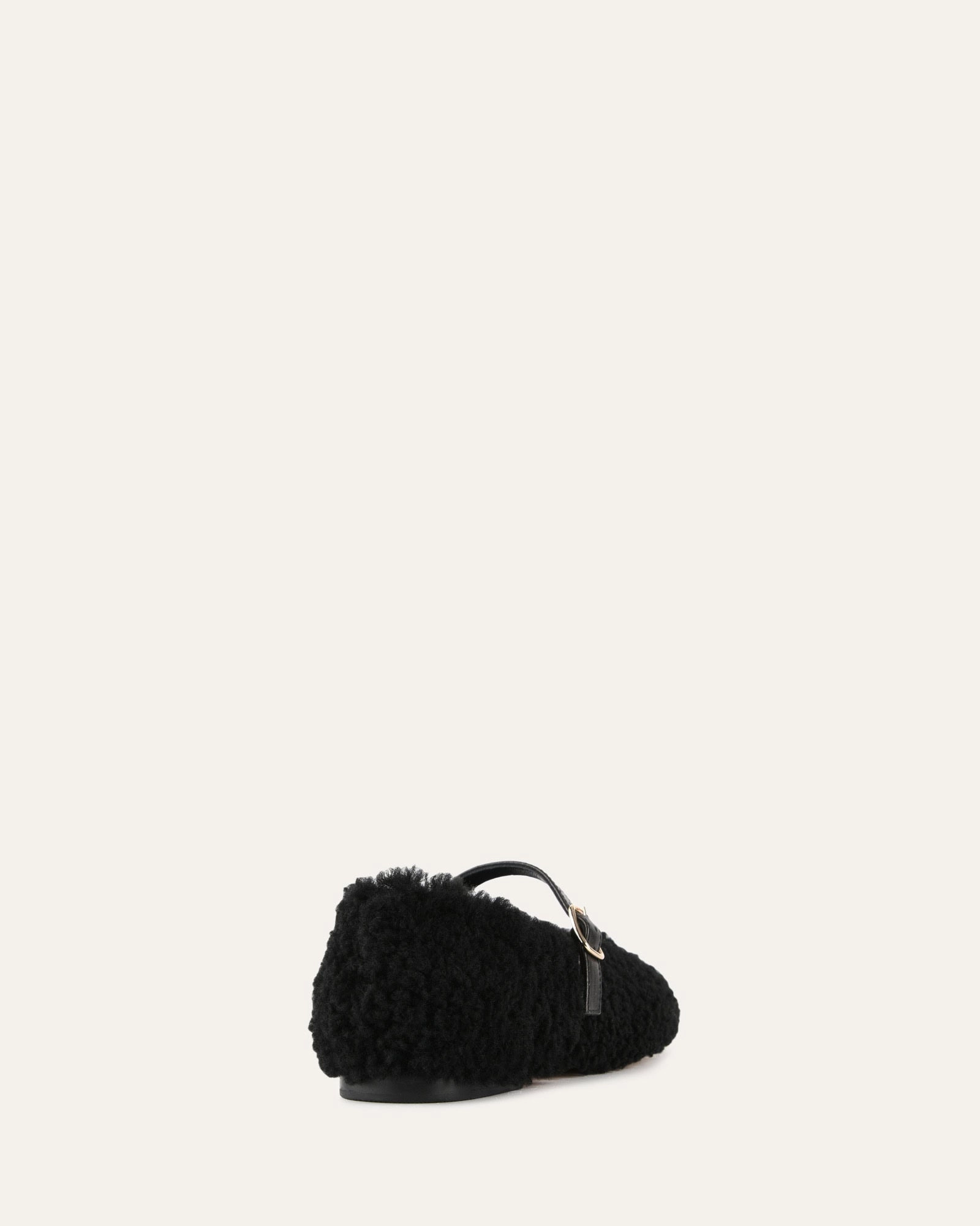 Clarity Wear Subtle Performance April Casual Flats Black Shearling