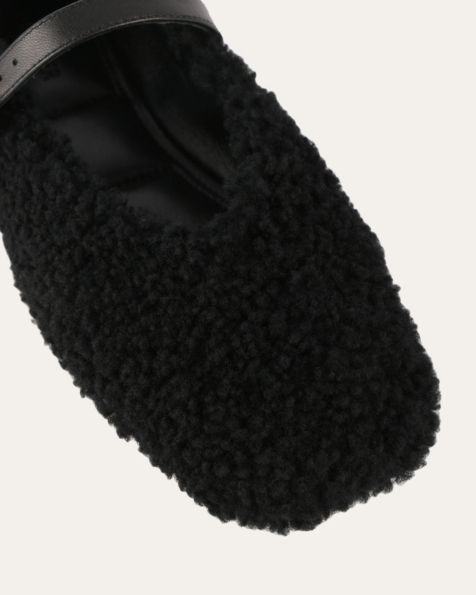April Casual Flats Black Shearling Refined Edgewear Urban Transition