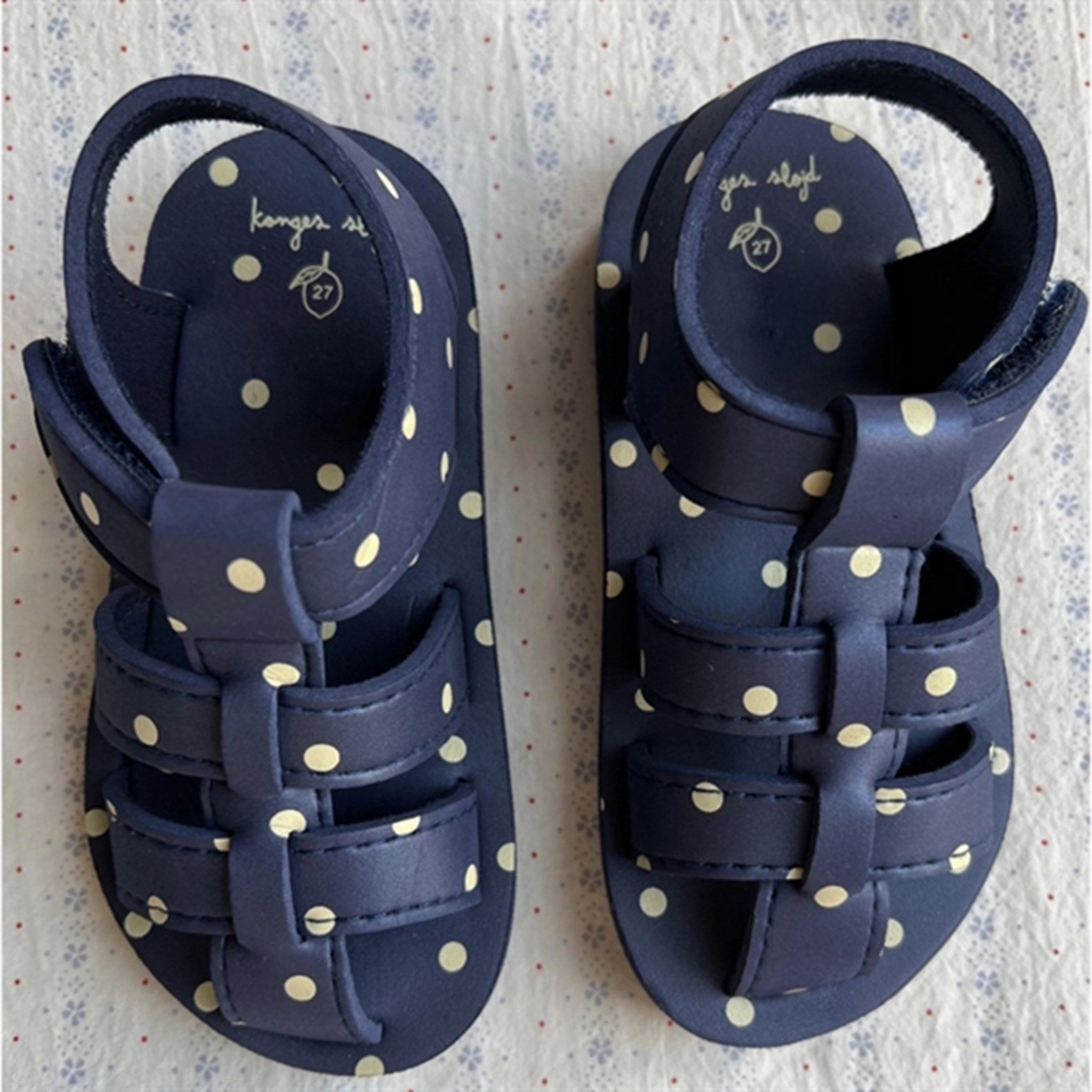 Urban Flowwear Konges Sl?Jd Sable Sandals Kelly Blue Dot
