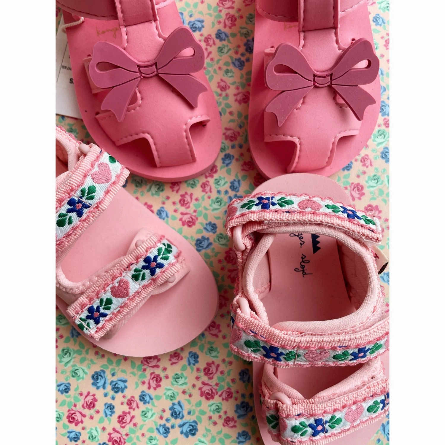 Anytime Movement Konges Sl?Jd Peony Sun Sandal Printed