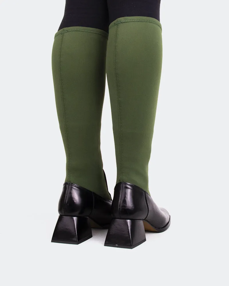 Bayeux Khaki Knit Stretch Ease-Forward Fit