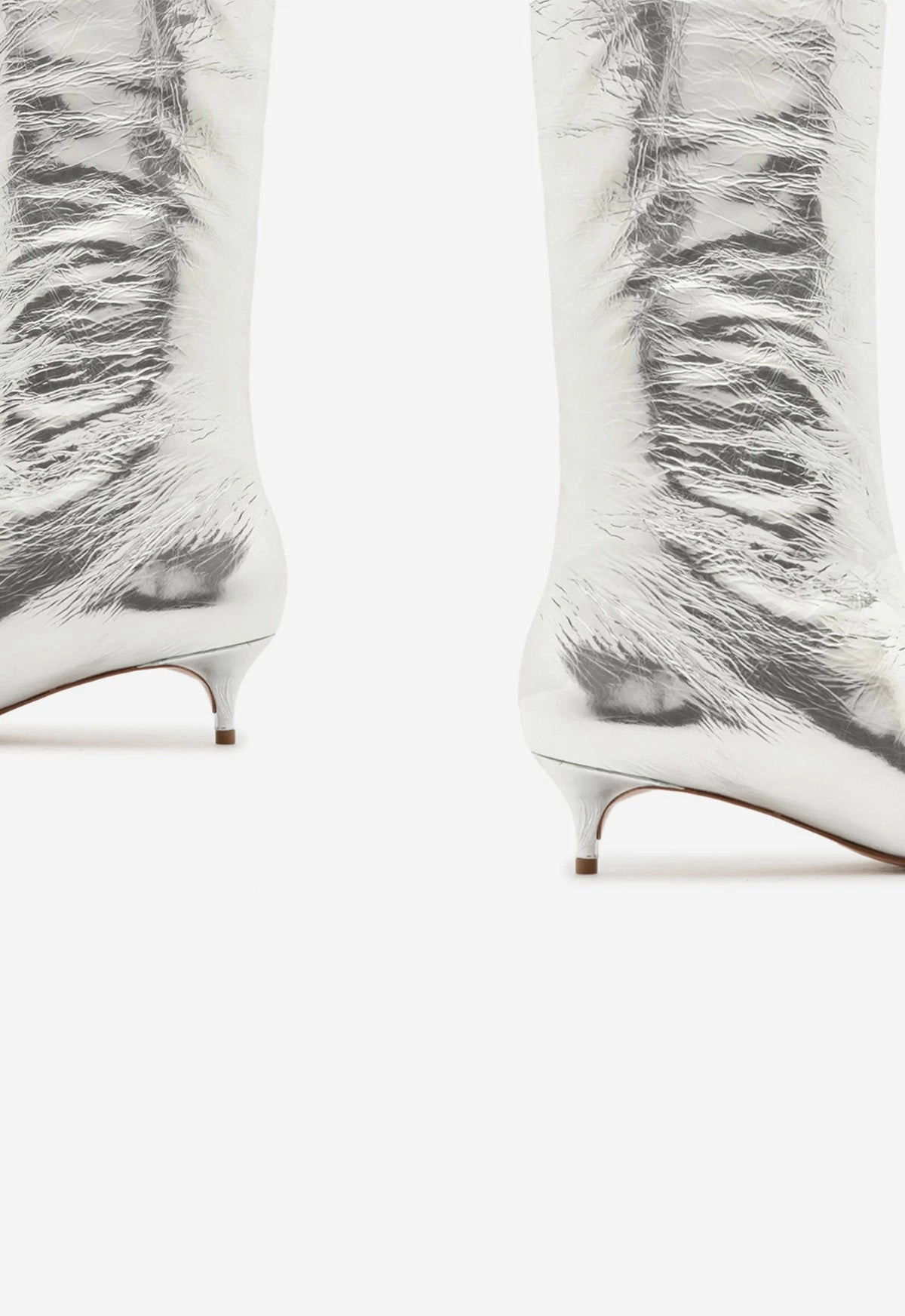 Precision Style Urban Clarity Wear Gail Up Smashed Metallic Leather Boot
