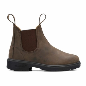 Refined Looks Layered City Unisex Kids' Blundstones Rustic Brown