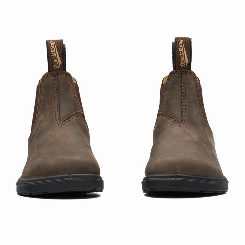 Unisex Kids' Blundstones Rustic Brown Form-Light Fit