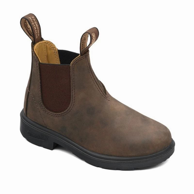 Optimized Form Unisex Kids' Blundstones Rustic Brown