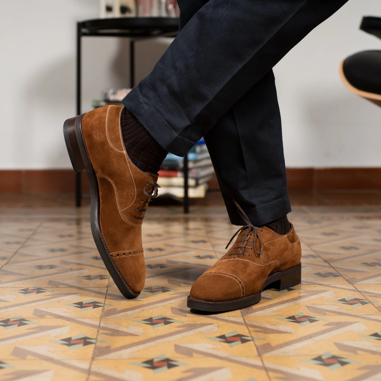 Mario Oxford Shoe Mto - Snuff Suede Design Under Control