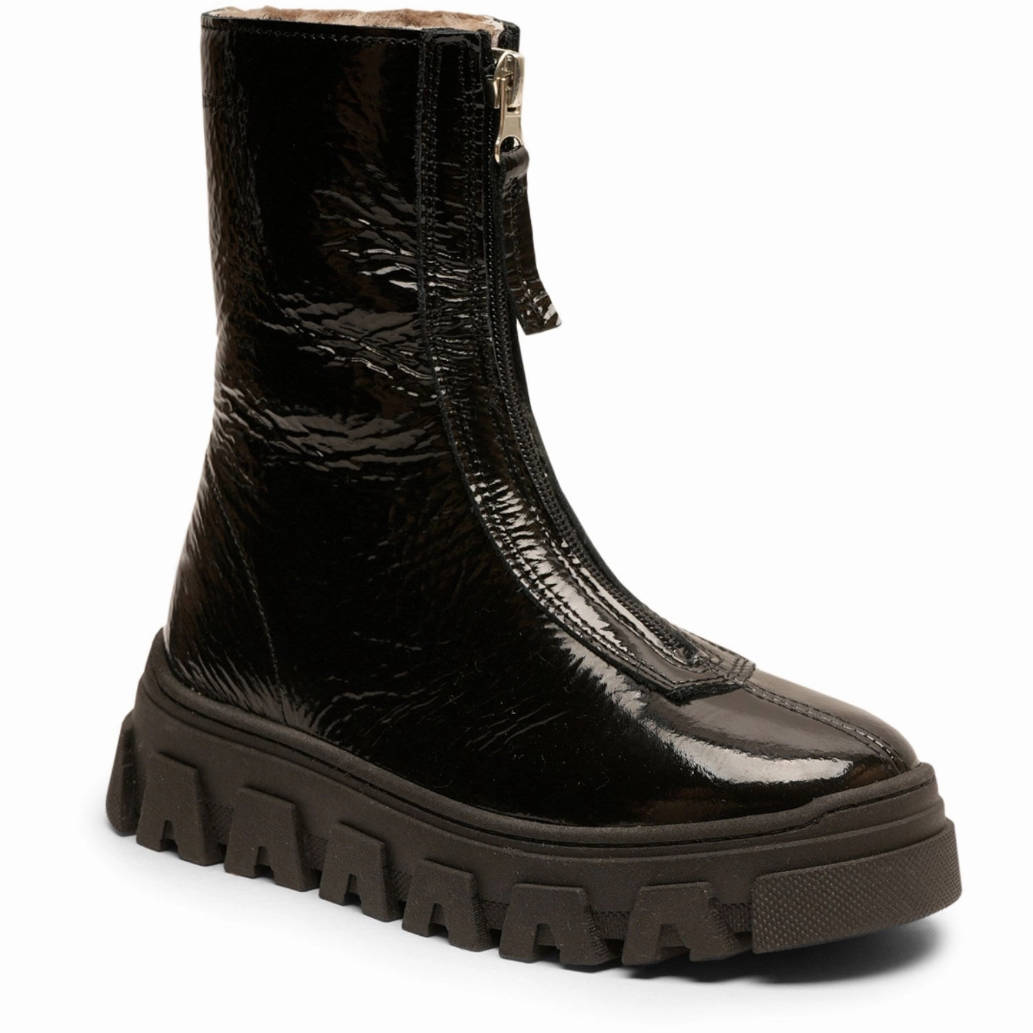 Day-To-Night Fit Bisgaard Black Patent Nomi Lamb Bootr