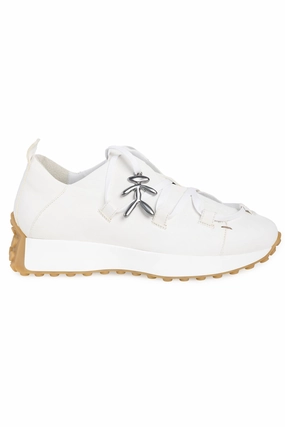 Old Iron Leather Sneaker In Bianco Engineered For Now Cool And Clean
