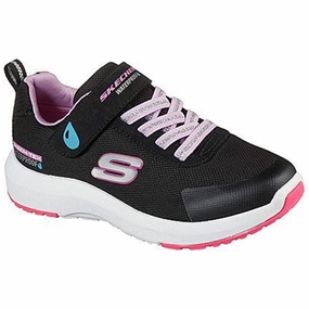 Skechers Girls Dynamic Tread Misty Magic Waterproof Black Lavender Refined Edgewear