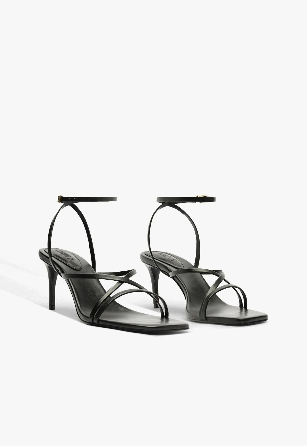 Bari Mid Leather Sandal Clean-Styled