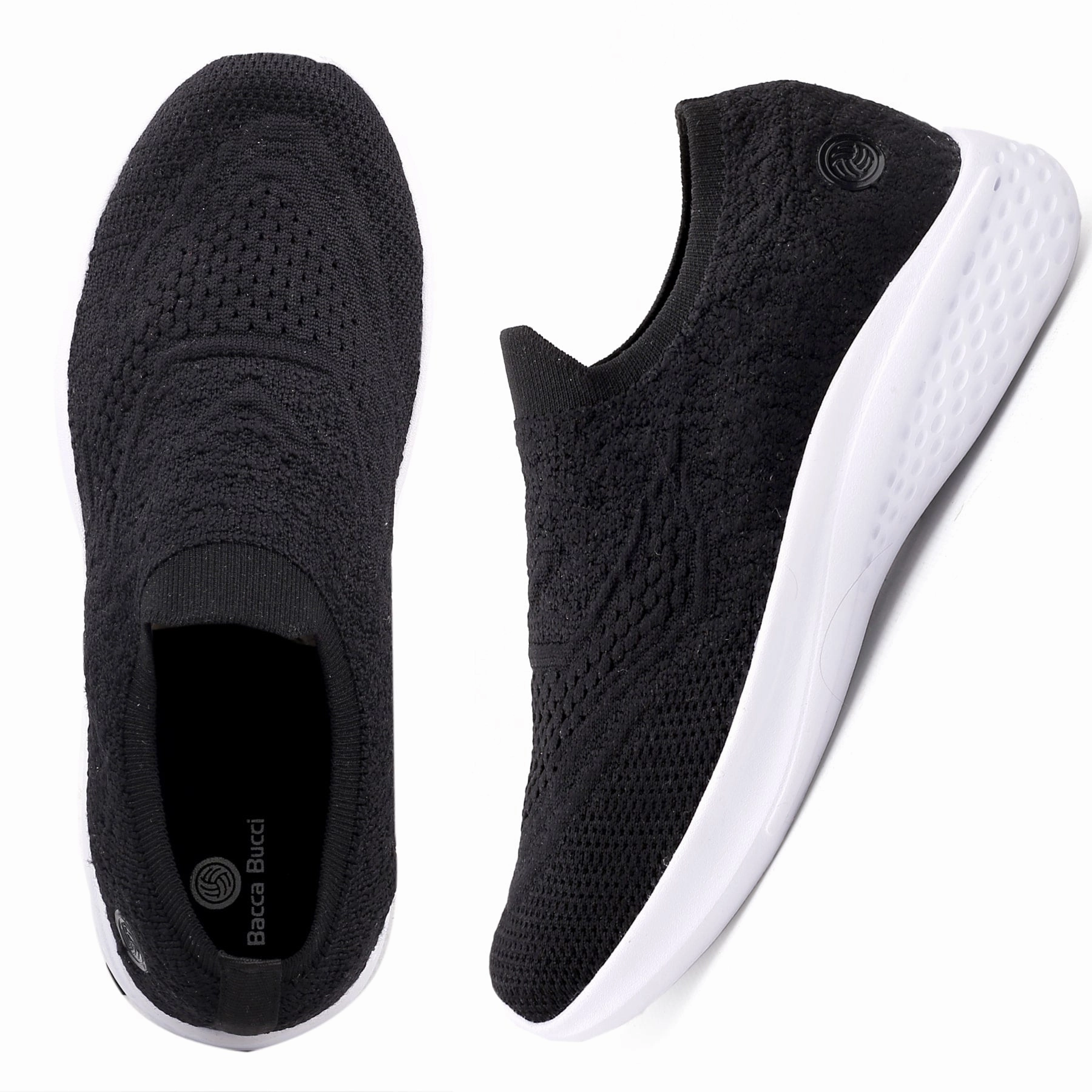 Bacca Bucci Women'S Walker Slip-On Walking Breathable Mesh Sports Shoes Sneakers Crafted To Move