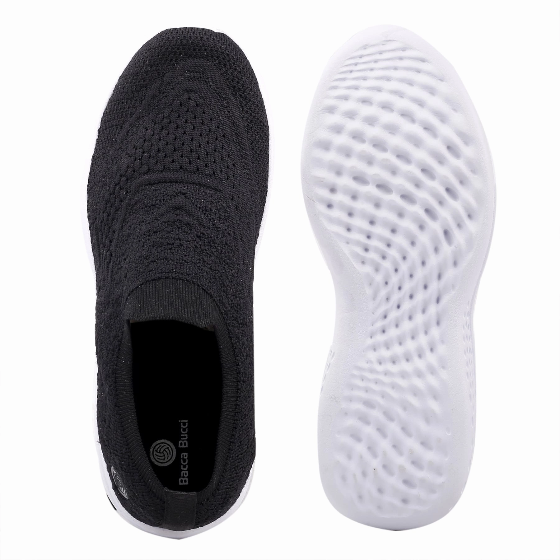 Bacca Bucci Women'S Walker Slip-On Walking Breathable Mesh Sports Shoes Sneakers Freedom Fit Lifestyle Drop