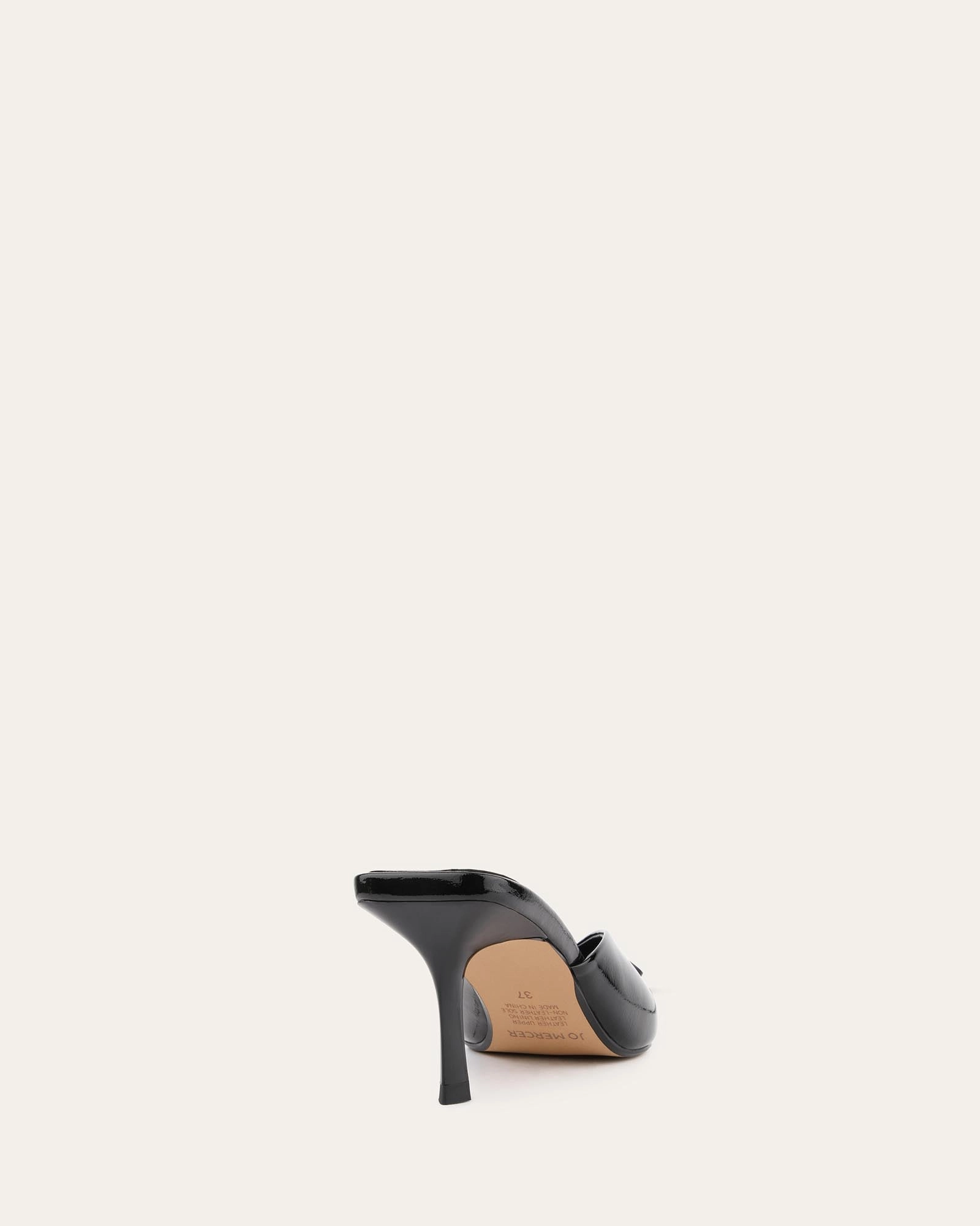 Betsy Mid Heels Black Crinkle Patent Modular Function