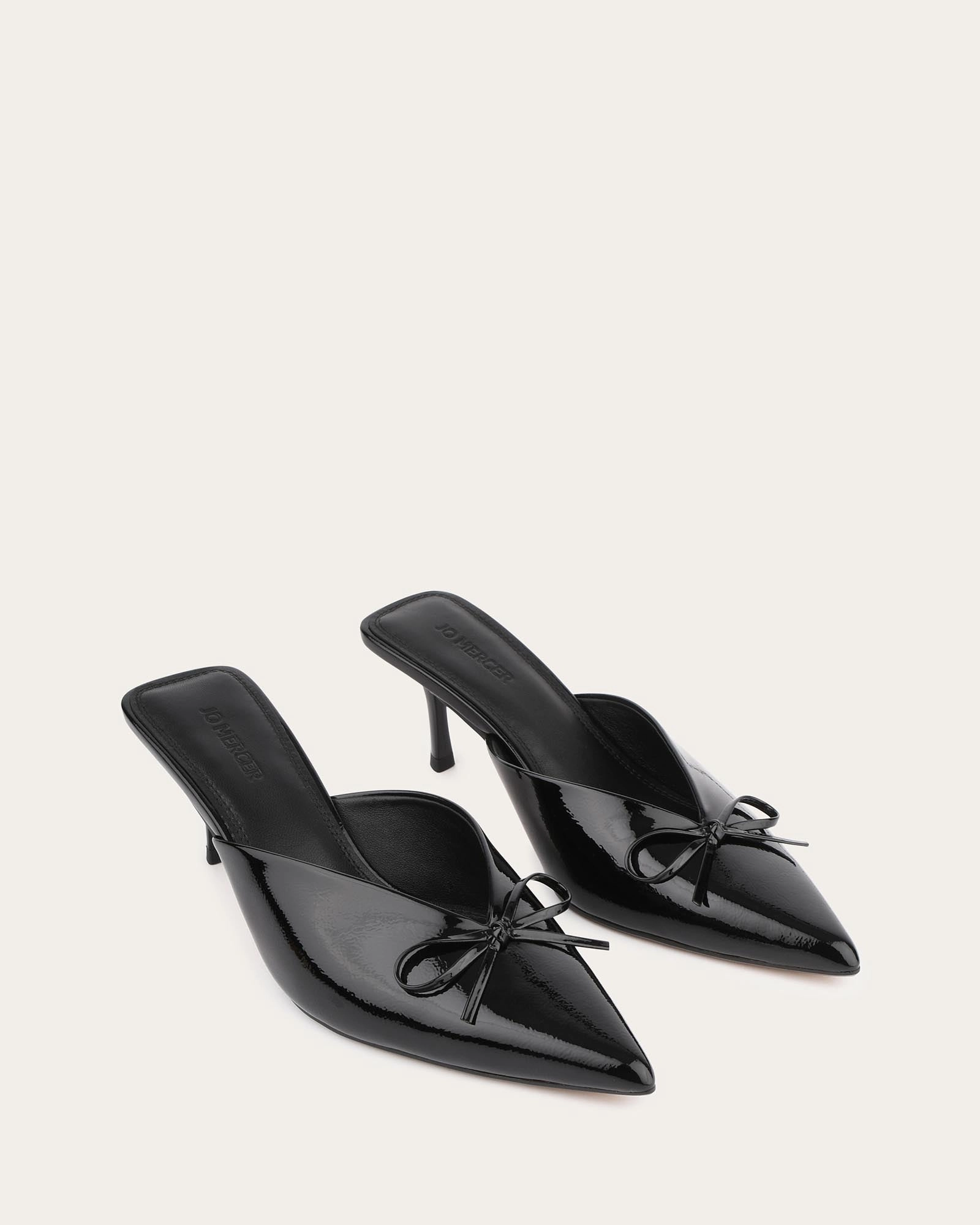 Betsy Mid Heels Black Crinkle Patent Free To Move Next-Gen Vibe